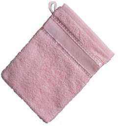 Gant de toilette rose ? broder sur toile aïda