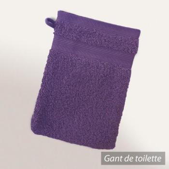 Gant de toilette 16x21 cm ROYAL CRESENT Prune 650