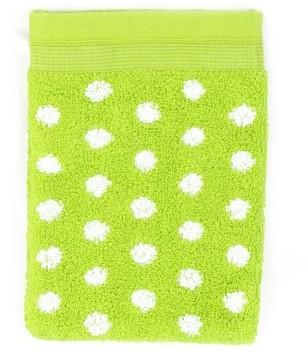Gant de toilette 16x21 cm GRAPHIC DOTS Pistache 55