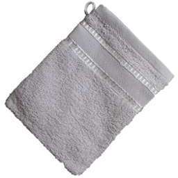 Gant de toilette gris ? broder sur toile aïda