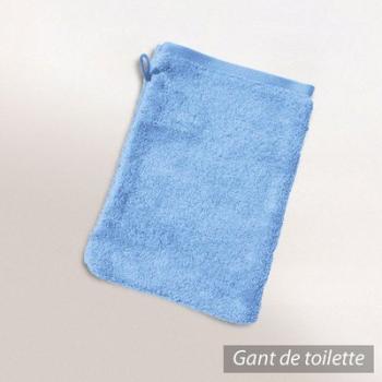 Gant de toilette 16x21 cm PURE Bleu Ciel 550 g/m2