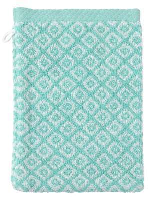 Gant de toilette 16x21 cm SHIBORI mosaic Vert 500 g Gant de toilette 16x21 cm