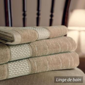 Gant de toilette 16x21 cm FICUS Vert 500 g/m2 pur
