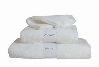 Gant de toilette éponge Douceur blanc 600gr Gant de toilette éponge Douceur