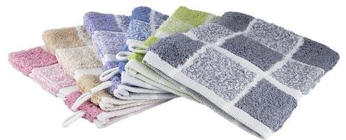 Gant de toilette carreaux Celeste
