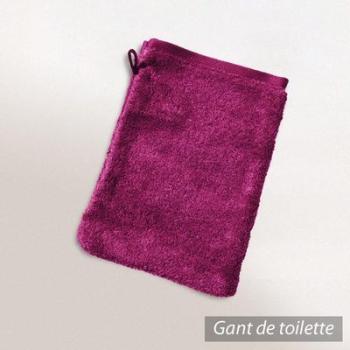 Gant de toilette 16x21 cm PURE Prune 550 g/m2