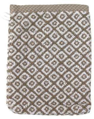 Gant de toilette 16x21 cm SHIBORI mosaic Beige 500 Gant de toilette 16x21 cm