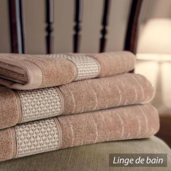 Gant de toilette 16x21 cm FICUS Marron 500 g/m2 pu
