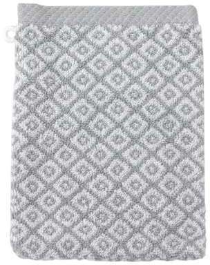 Gant de toilette 16x21 cm SHIBORI mosaic Gris 500 g Gant de toilette 16x21 cm