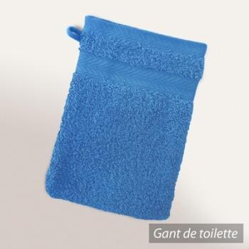 Gant de toilette 16x21 cm ROYAL CRESENT Bleu Céles