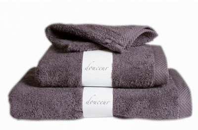 Gant de toilette éponge Douceur gris 600gr