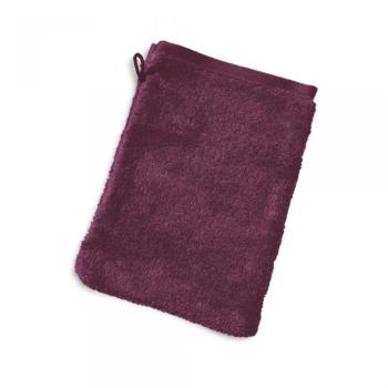 Gant de toilette 16x21 cm PURE Bordeaux 550 g/m2
