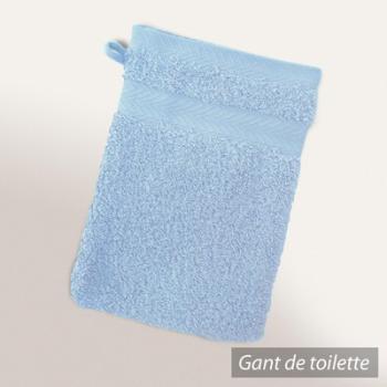 Gant de toilette 16x21 cm ROYAL CRESENT Bleu Pâle