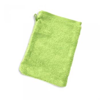 Gant de toilette 16x21 cm PURE Vert Pomme 550 g/m2