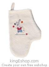 Gant de toilette bébé pouce Toutou