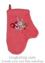 Gant de toilette bébé pouce Roi Lapin Gant de toilette bébé pouce