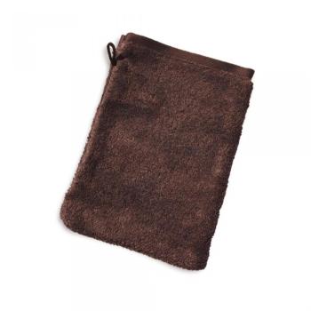 Gant de toilette 16x21 cm PURE Marron 550 g/m2