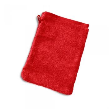 Gant de toilette 16x21 cm PURE Rouge 550 g/m2