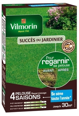 Gazon de regarnissage 4 saisons 1 kg
