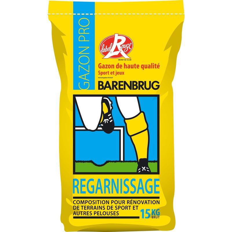 GAZON REGARNISSAGE LABEL ROUGE (15 kg) - BARENBRUG