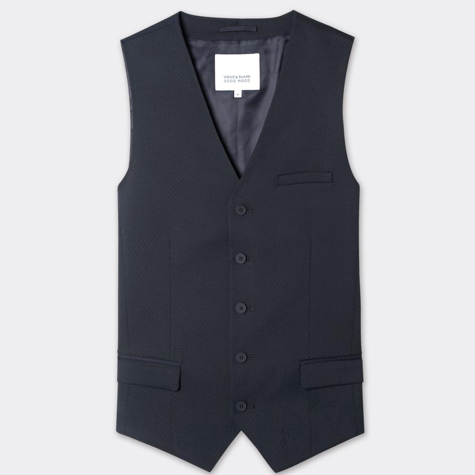 Gilet de costume Bleu Homme