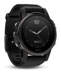 Garmin Fenix 5s HR Sapphire - Bracelet Noir Montre