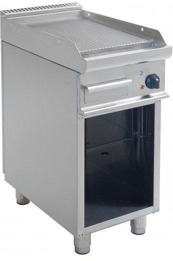 Plancha lectrique sur Meuble Rainurée 5 4kW 400V 400x700x850(h)mm Plancha lectrique sur Meuble