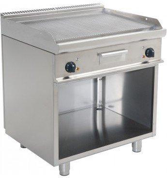 Plancha lectrique sur Meuble Rainurée 10 4kW 400V 800x700x850(h)mm Plancha lectrique sur Meuble