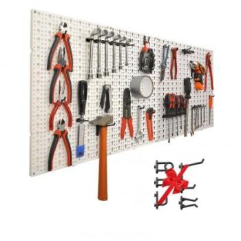 Panneaux perforés porte outils muraux avec 60 croc