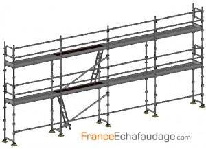 Echafaudage fixe 78m²