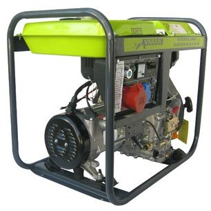 Générateur électrique Diesel 5.0kVA, 1 x 400V, 1 x