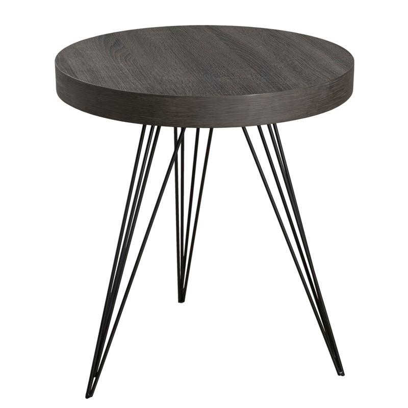 Guéridon Chêne noir - LIANA - L 50 x l 50 x H 55