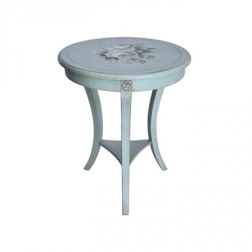 Gueridon rond peint