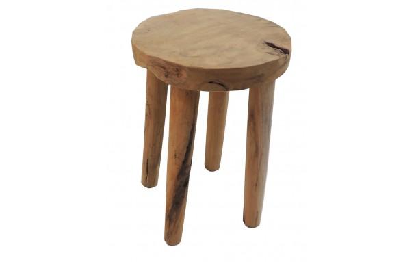 Tabouret en Teck / Hauteur 45 cm