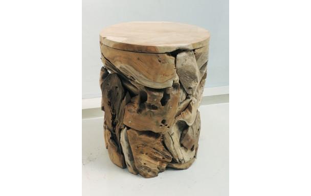 Bout de canapé teck massif / hauteur 47 cm