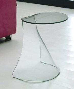Guéridon verre Cléo