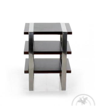 Table d appoint cuir noir - La Boétie Table d appoint cuir noir