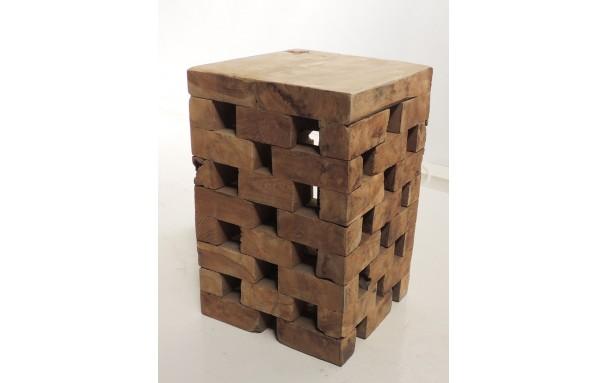 Bout de canapé teck massif / hauteur 45 cm