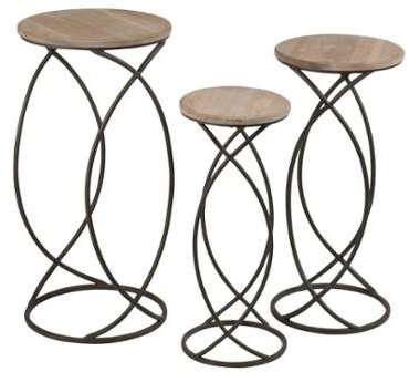Lot de 3 sellettes gigognes rondes - FACTORY - L 3