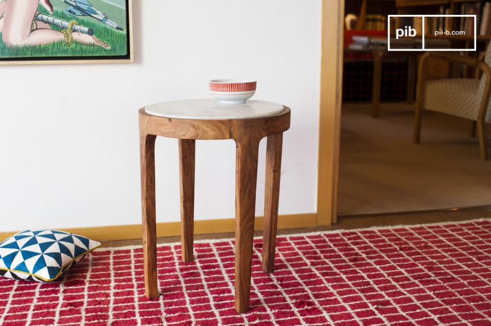 Table scandinave d appoint ronde Marmori Table scandinave d appoint