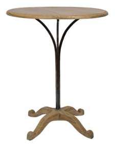 Table guéridon avec pied métal Table guéridon avec pied métal