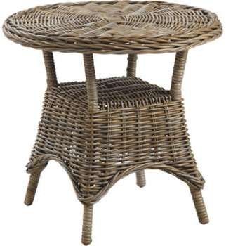 Table ronde en poelet gris Table ronde en poelet gris