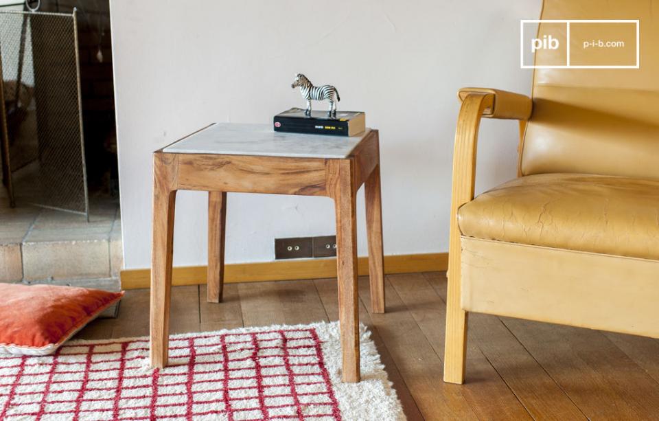 Table scandinave dappoint carrée Marmori