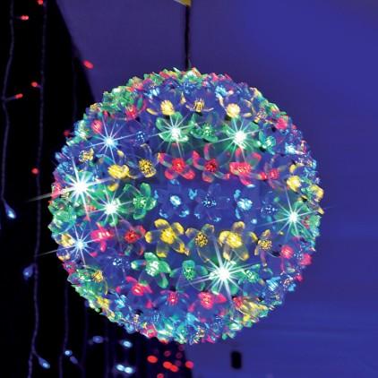 Boule lumineuse 200 LED Multicolore 18 cm