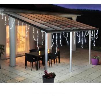 Stalactite lumineuse 200 LED 3m Blanc