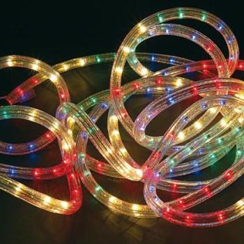 Cordon tube lumineux lucioles multicolore 6m