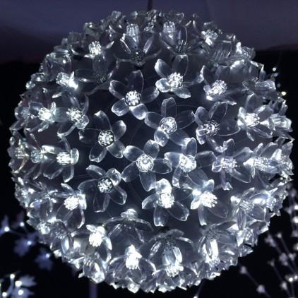 Boule lumineuse 200 LED Blanche 18 cm