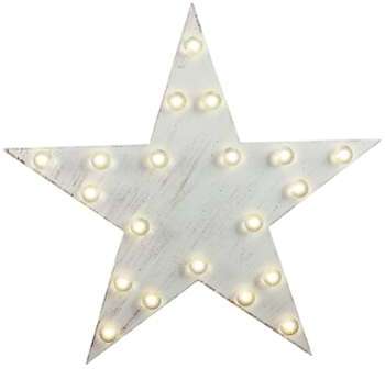 Etoile Lumineuse Bois Blanc 35 cm Etoile Lumineuse Bois Blanc