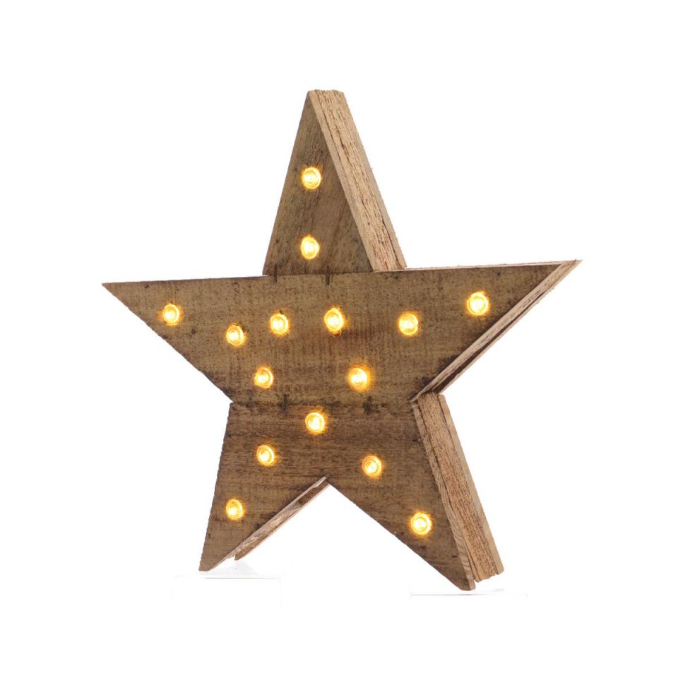 Etoile Lumineuse Bois 30 cm 15 Lampes Etoile Lumineuse Bois 30 cm