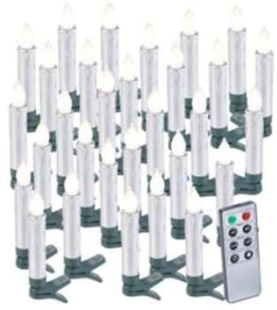 30 bougies LED pour sapin de Noël avec télécommande 30 bougies LED pour sapin